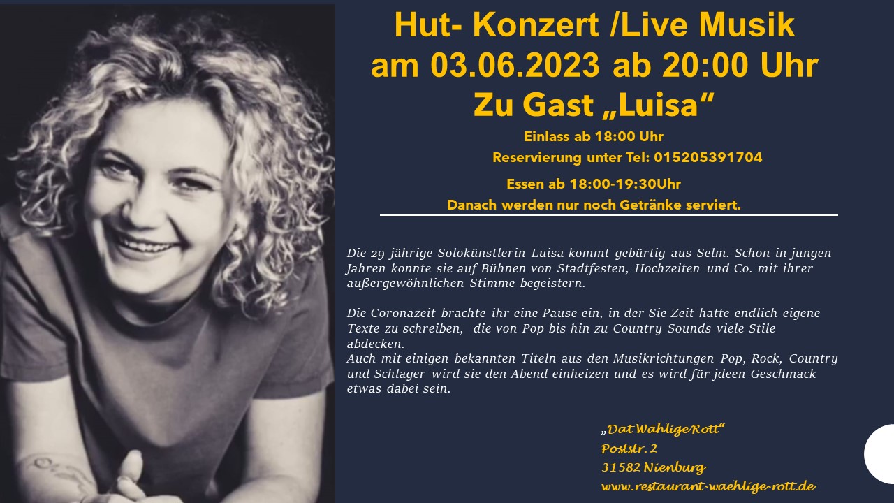Hut-Konzert Luisa 03.06.2023